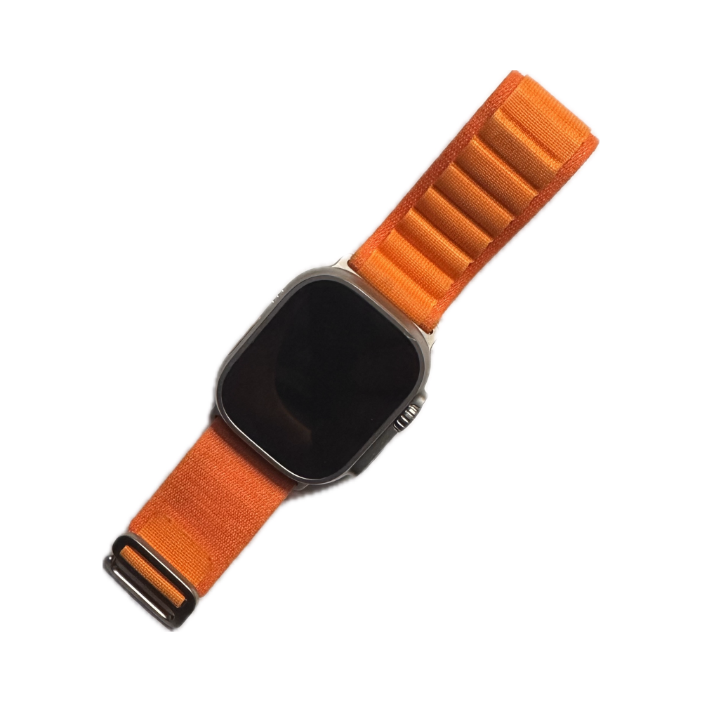 Apple Watch Ultra with Orange Strap