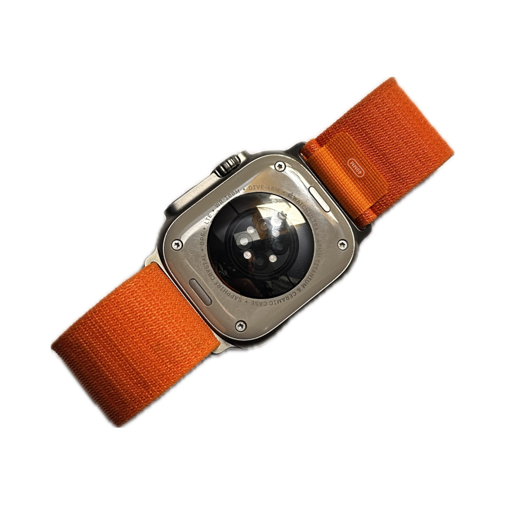 Apple Watch Ultra with Orange Strap